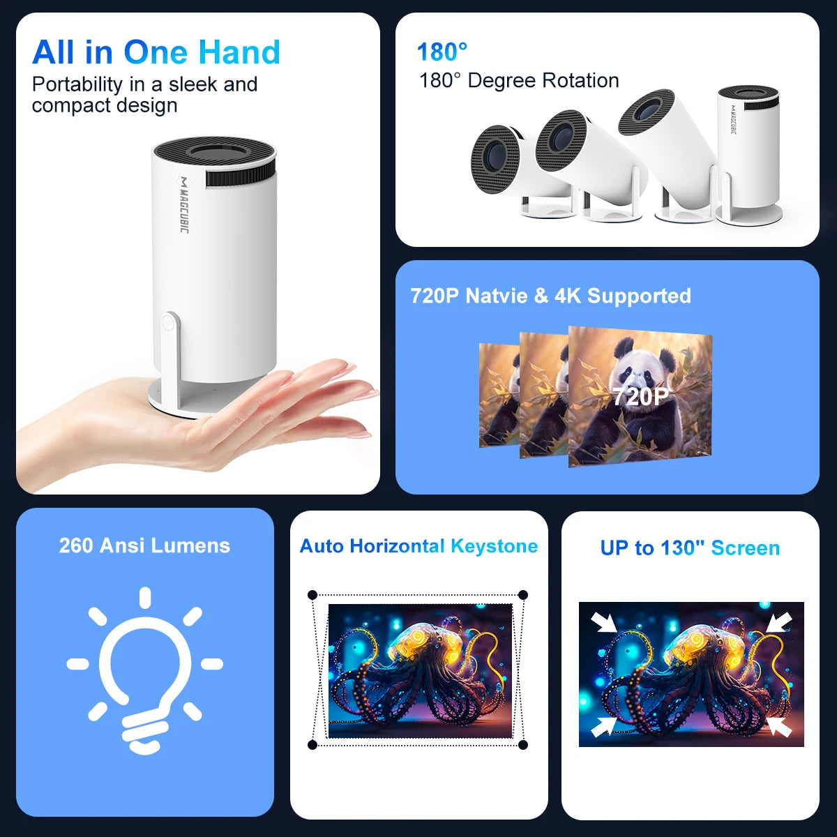 4K Android Home Cinema Projector