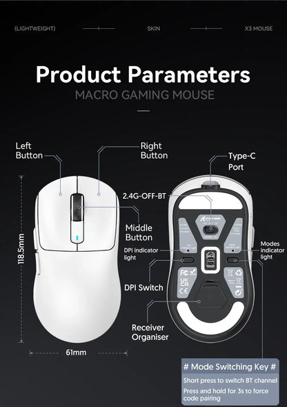 Tri-Mode Wireless Gaming Mouse