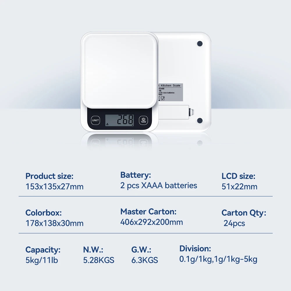 Smart Digital Kitchen Scale with App