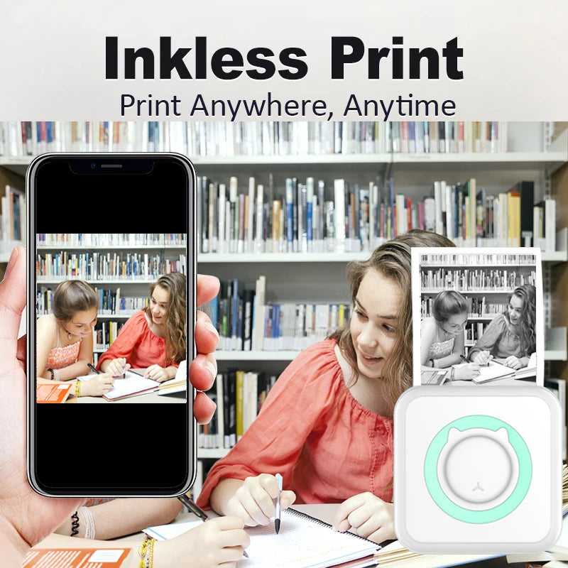 Wireless Mini Thermal Printer for Photos