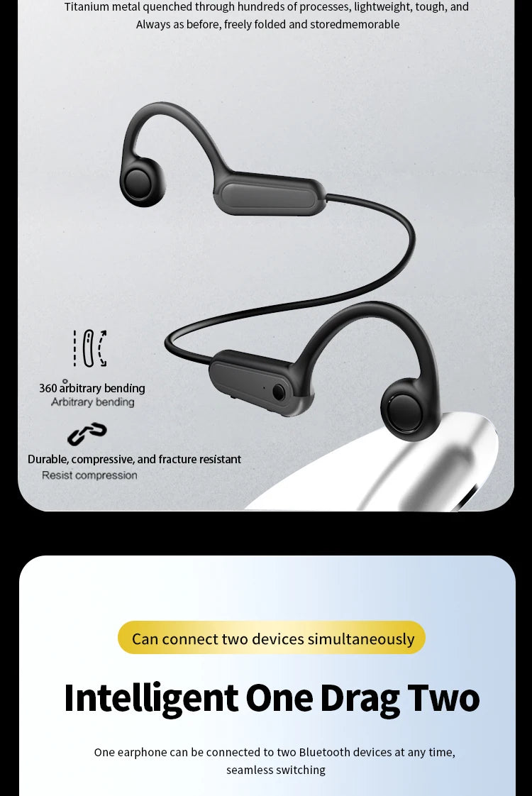 Wireless Bone Conduction Sport Headphones